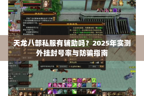 天龙八部私服有辅助吗？2025年实测外挂封号率与防骗指南