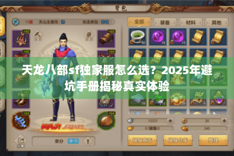 天龙八部sf独家服怎么选？2025年避坑手册揭秘真实体验