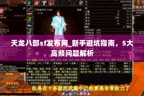 天龙八部sf发布网_新手避坑指南，5大高频问题解析