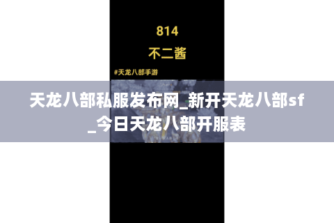 天龙八部私服发布网_新开天龙八部sf_今日天龙八部开服表