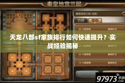 天龙八部sf家族排行如何快速提升？实战经验揭秘