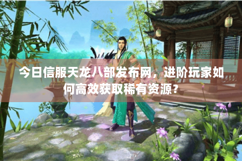 今日信服天龙八部发布网，进阶玩家如何高效获取稀有资源？