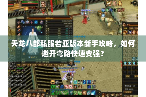 天龙八部私服若亚版本新手攻略，如何避开弯路快速变强？