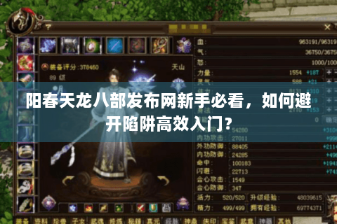 阳春天龙八部发布网新手必看，如何避开陷阱高效入门？