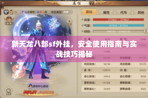 新天龙八部sf外挂，安全使用指南与实战技巧揭秘
