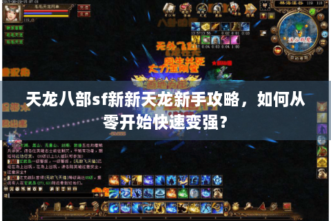 天龙八部sf新新天龙新手攻略，如何从零开始快速变强？