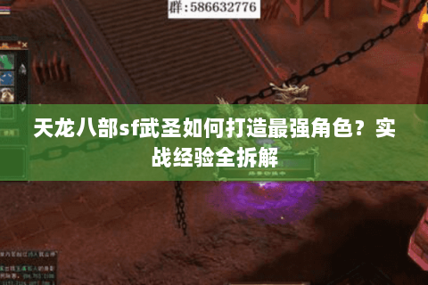 天龙八部sf武圣如何打造最强角色？实战经验全拆解