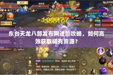 东台天龙八部发布网进阶攻略，如何高效获取稀有资源？