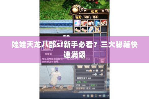 娃娃天龙八部sf新手必看？三大秘籍快速满级