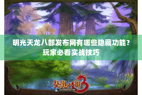 明光天龙八部发布网有哪些隐藏功能？玩家必看实战技巧