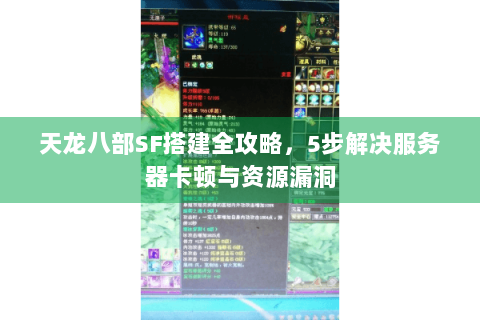 天龙八部SF搭建全攻略，5步解决服务器卡顿与资源漏洞