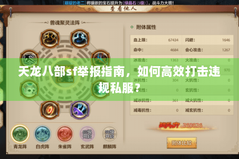 天龙八部sf举报指南，如何高效打击违规私服？