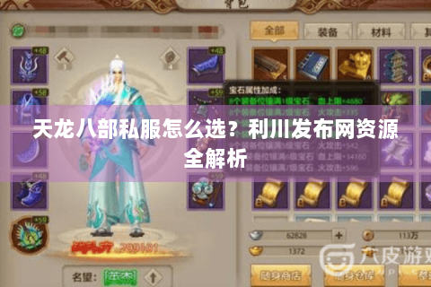 天龙八部私服怎么选？利川发布网资源全解析