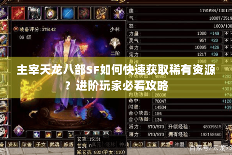 主宰天龙八部SF如何快速获取稀有资源？进阶玩家必看攻略