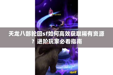 天龙八部轮回sf如何高效获取稀有资源？进阶玩家必看指南