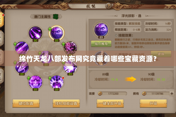 绵竹天龙八部发布网究竟藏着哪些宝藏资源？