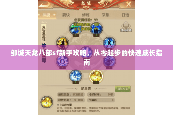 邹城天龙八部sf新手攻略，从零起步的快速成长指南