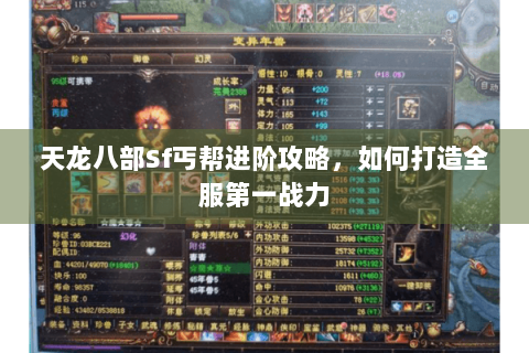 天龙八部Sf丐帮进阶攻略，如何打造全服第一战力