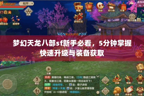 梦幻天龙八部sf新手必看，5分钟掌握快速升级与装备获取