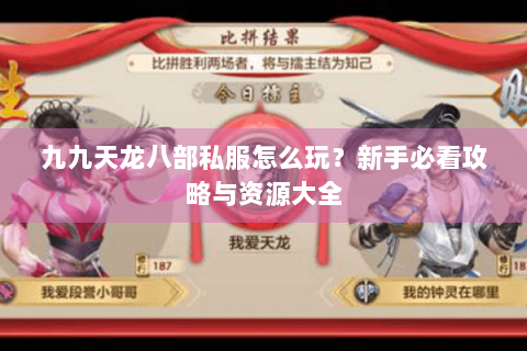 九九天龙八部私服怎么玩？新手必看攻略与资源大全