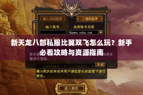 新天龙八部私服比翼双飞怎么玩?新手必看攻略与资源指南 新天龙八部私服比翼双飞怎么玩?新手必看攻略与资源指南