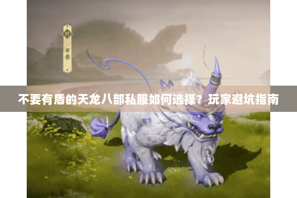 不要有盾的天龙八部私服如何选择?玩家避坑指南 不要有盾的天龙八部私服如何选择?玩家避坑指南