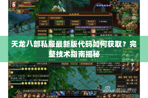 天龙八部私服最新版代码如何获取？完整技术指南揭秘