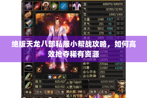 绝版天龙八部私服小帮战攻略，如何高效抢夺稀有资源