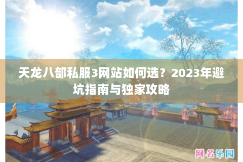 天龙八部私服3网站如何选？2023年避坑指南与独家攻略