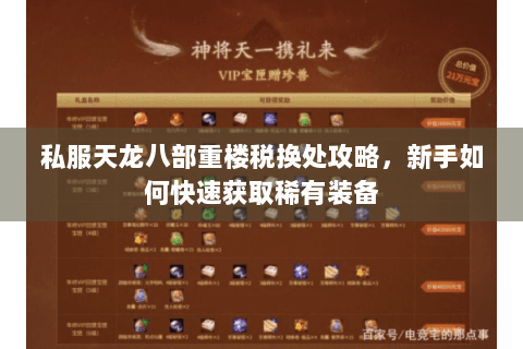 私服天龙八部重楼税换处攻略，新手如何快速获取稀有装备