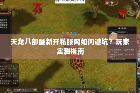 天龙八部最新开私服网如何避坑？玩家实测指南