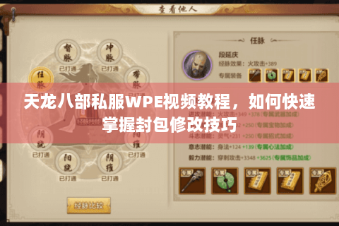 天龙八部私服WPE视频教程,如何快速掌握封包修改技巧 天龙八部私服WPE视频教程,如何快速掌握封包修改技巧