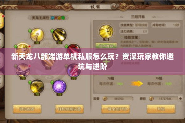 新天龙八部端游单机私服怎么玩？资深玩家教你避坑与进阶