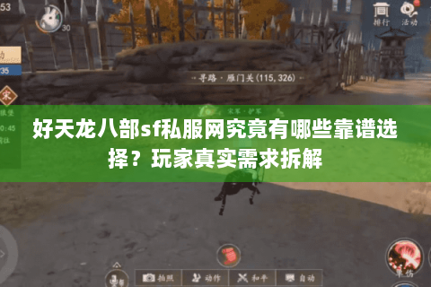 好天龙八部sf私服网究竟有哪些靠谱选择？玩家真实需求拆解