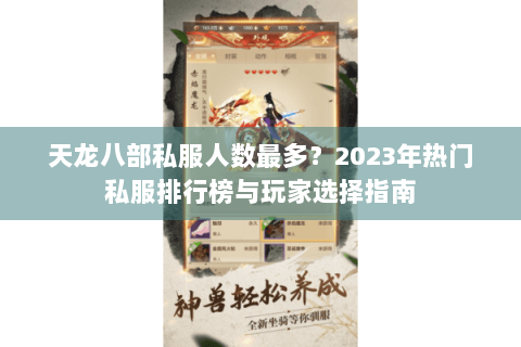 天龙八部私服人数最多？2023年热门私服排行榜与玩家选择指南