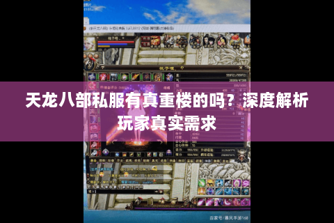 天龙八部私服有真重楼的吗？深度解析玩家真实需求