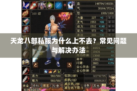 天龙八部私服为什么上不去？常见问题与解决办法