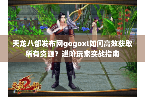 天龙八部发布网gogoxl如何高效获取稀有资源？进阶玩家实战指南