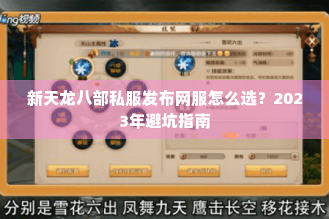 新天龙八部私服发布网服怎么选？2023年避坑指南