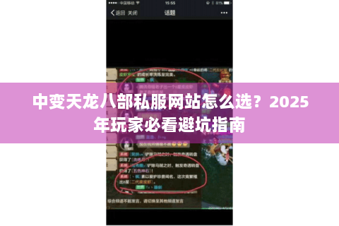 中变天龙八部私服网站怎么选？2025年玩家必看避坑指南