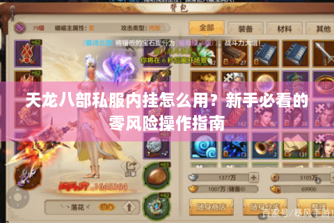 天龙八部私服内挂怎么用？新手必看的零风险操作指南