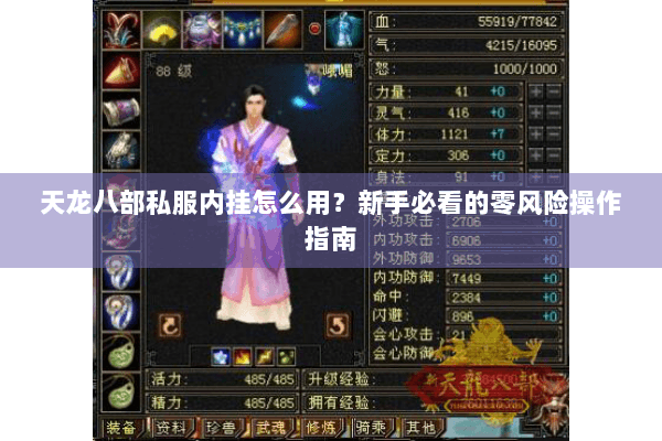 天龙八部私服内挂怎么用？新手必看的零风险操作指南