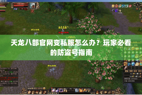 天龙八部官网变私服怎么办？玩家必看的防盗号指南