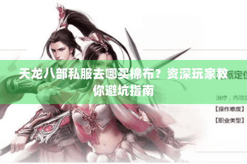 天龙八部私服去哪买棉布？资深玩家教你避坑指南