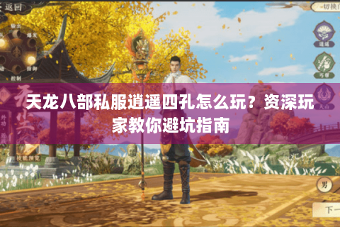 天龙八部私服逍遥四孔怎么玩？资深玩家教你避坑指南