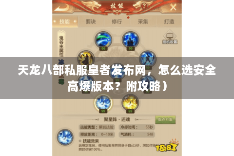 天龙八部私服皇者发布网，怎么选安全高爆版本？附攻略）