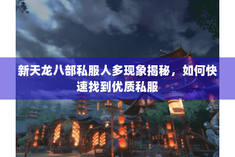 新天龙八部私服人多现象揭秘，如何快速找到优质私服