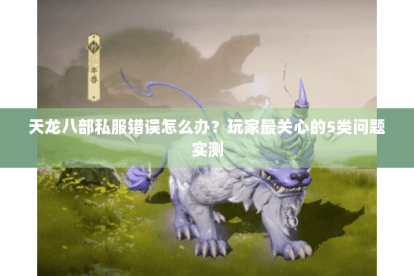 天龙八部私服错误怎么办？玩家最关心的5类问题实测