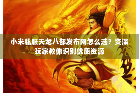 小米私服天龙八部发布网怎么选？资深玩家教你识别优质资源