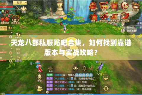 天龙八部私服贴吧合集，如何找到靠谱版本与实战攻略？